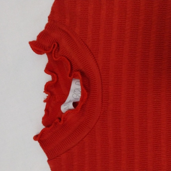 Planet Gold Women's Tank Top Size M Orange - Picture 3 of 8